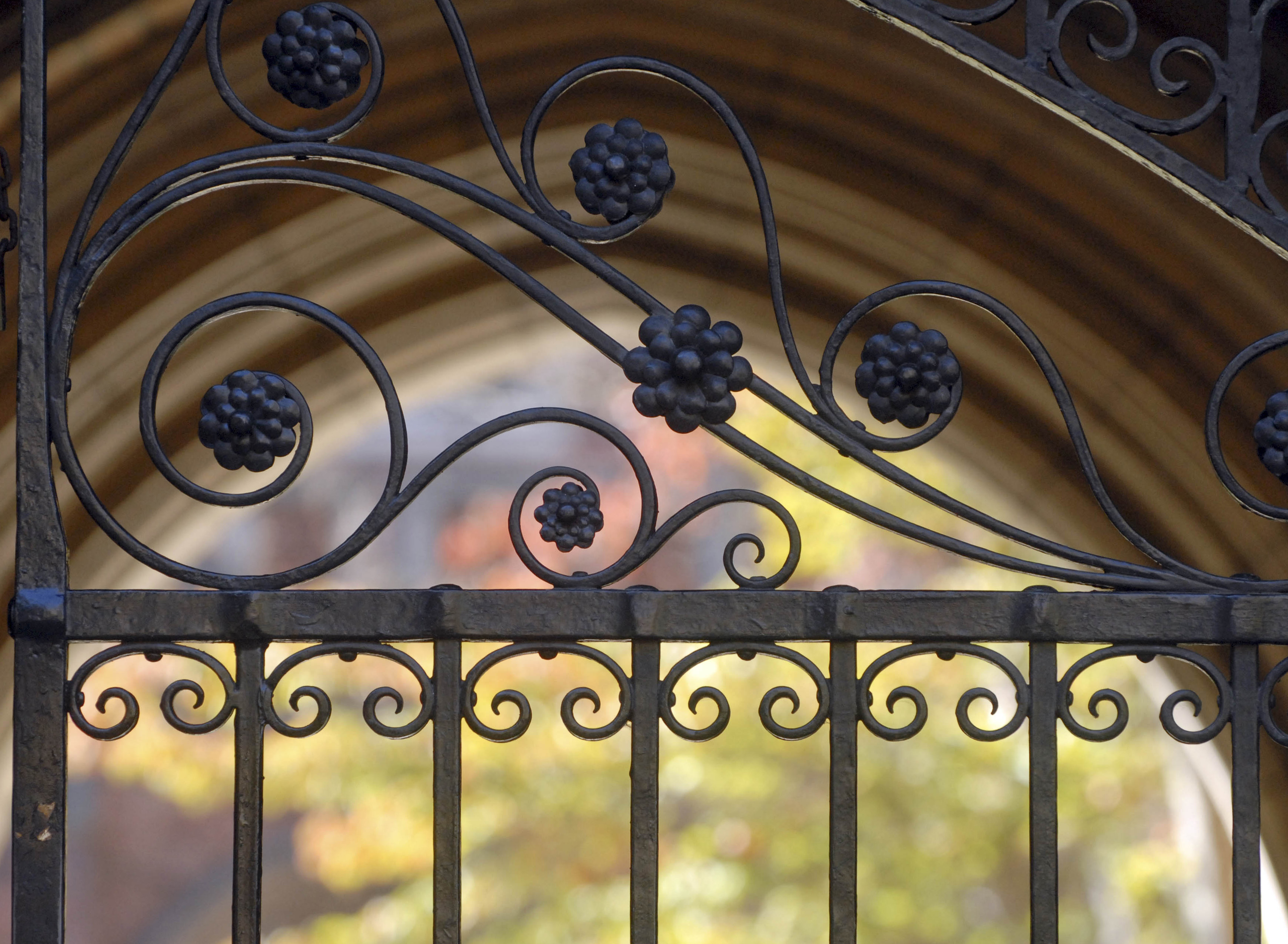 wrought iron of sillman college gate