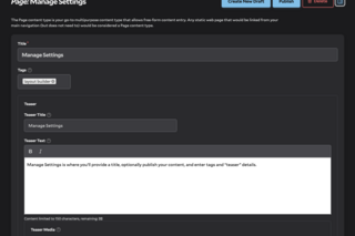 manage settings screenshot