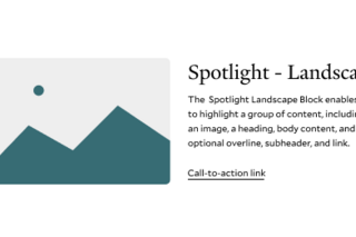 spotlight landscape block
