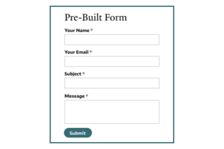pre-built form icon