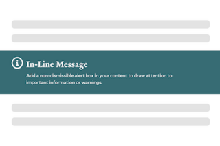 In-line message