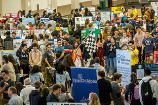 Students at Extracurricular Bazzar