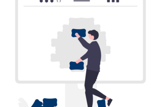 building site illustration