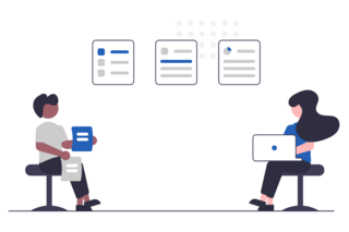 illustration of a meeting