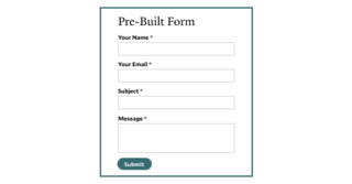 pre-built form icon