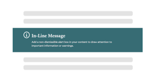 In-line message