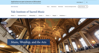 Screenshot of ISM Homepage