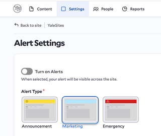 Alert Settingd