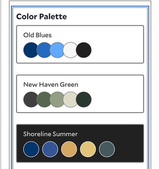 YaleSites Color Palette