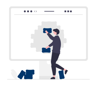 building site illustration