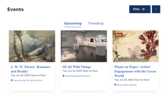 screenshot of homepage of localist